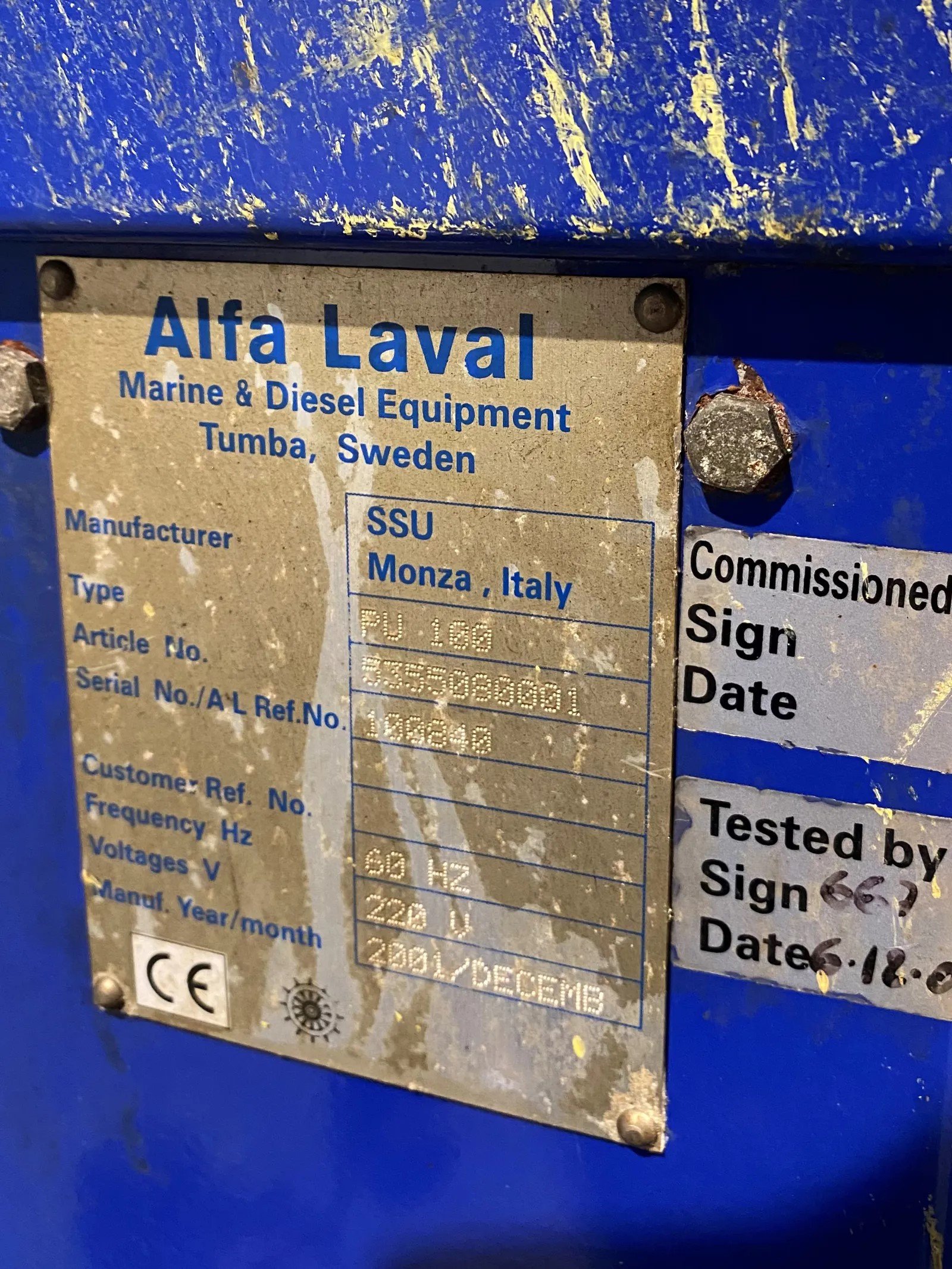 Alfa Laval PU100